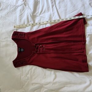 Maroon/Dark Cherry Baggy Tank Top